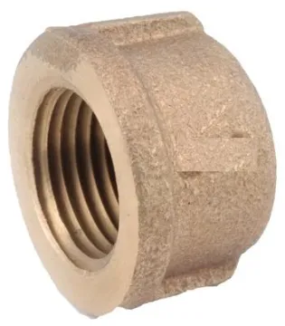 Anderson Metals 738108-08 Pipe Cap, 1/2 in, IPT, Brass, Red, 200 psi Pressure