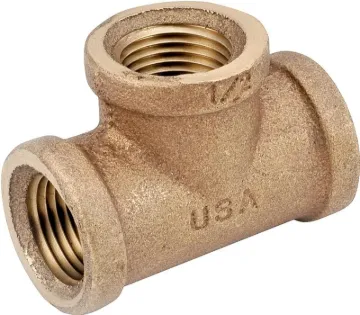 Anderson Metals 738101-06 Pipe Tee, 3/8 in, FIPT, Red Brass, 200 psi Pressure