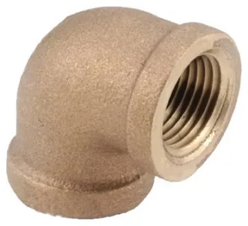 Anderson Metals 738100-02 Pipe Elbow, 1/8 in, FIP, 90 deg Angle, Brass, Rough, 200 psi Pressure