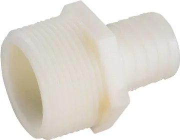 Anderson Metals 53701-0404 Connector, 1/4 x 1/4 in, MIP x Barb, Nylon