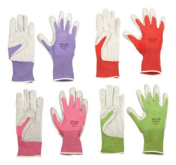 ATLAS 3704CM-07.RT Ergonomic Protective Gloves, M, Knit Wrist Cuff