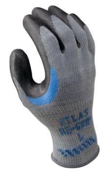 ATLAS 330XL-10.RT Ergonomic Work Gloves, XL, Reinforced Crotch Thumb, Knit Wrist Cuff, Natural Rubbe