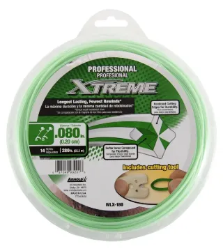 Arnold Xtreme Professional WLX-180 Trimmer Line, 0.08 in Dia, 280 ft L, Monofilament