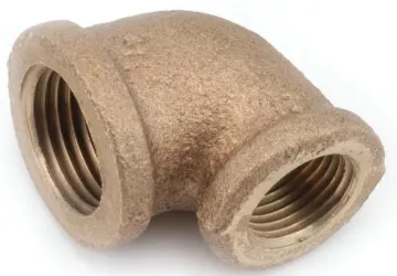 Anderson Metals 738105-1208 Reducing Elbow, 3/4 x 1/2 in, FIP, 90 deg Angle, Red Brass, 200 psi Pres