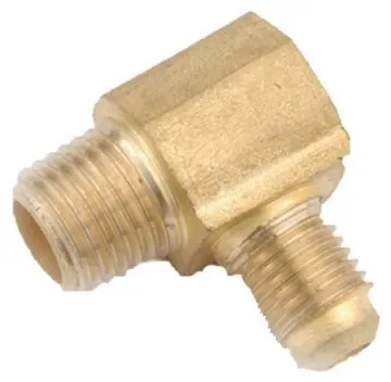 LASCO 17-4930U #49 Elbow, 3/8 in, Flare x MPT, 90 deg Angle, Brass, 1000 psi Pressure