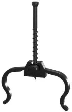 CAMO 0344359 Edge Clip, 2-1/4 in L, Stainless Steel, Trim Head, Star Drive, Sharp Point