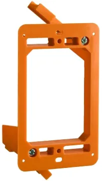 Carlon SC100RR Outlet Box, 4.32 in L, 2.52 in W, 1-Gang, Non-Metallic, Orange