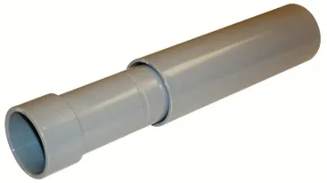 Carlon E945 Series E945J-CAR Expansion Coupling, 2 in Trade, Female Socket, 6 in L, PVC, Gray