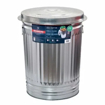 Behrens 1270 Trash Can, 31 gal Capacity, 21 in H, Steel