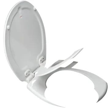 BEMIS 83SLOWA Toilet Seat, Round, Wood, White, Twist Hinge