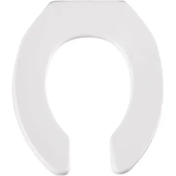 BEMIS M955C-000 Toilet Seat with Cover, Round, Plastic, White, Sta-Tite Hinge