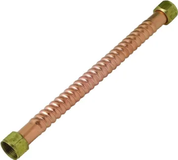 BrassCraft Copper-Flex WB00-15N Water Heater Connector, 3/4 in, FIP, Copper, 15 in L