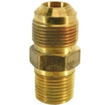 BrassCraft MAU2-10-8 Male Gas Adapter, 5/8 x 1/2 in, Flare x MIP, 2 in L