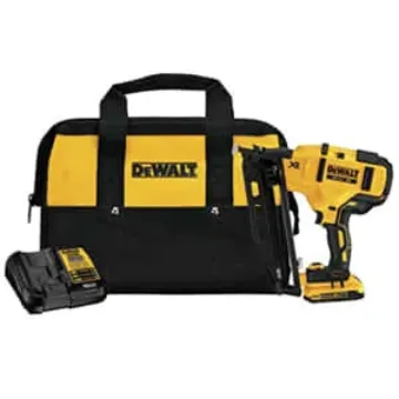 DeWALT DCN660D1 Nailer Kit, Kit, 20 V Battery, 2 Ah, 110 Magazine, 20 deg Collation, Glue Collation,