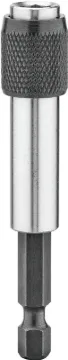 DeWALT DW2050 Bit Holder, 1/4 in Drive, Hex Drive, Steel