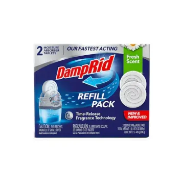 DampRid FG97 Drop-In Moisture Absorber, 15.8 oz Package, Container, Solid, Fresh