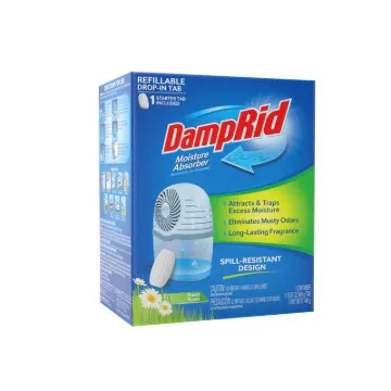 DampRid FG96 Drop-In Moisture Absorber, 15.8 oz Package, Container, Solid, Fresh