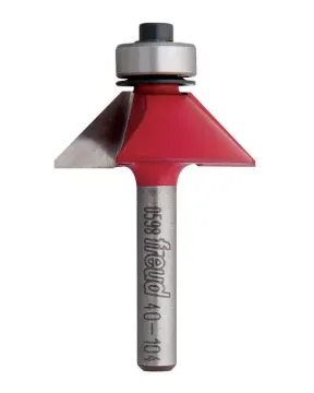 Freud 40-104 Router Bit, 1-11/32 in Dia Cutter, 2-3/16 in OAL, 1/4 in Dia Shank, 2 -Cutter, Carbide