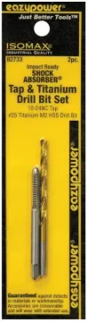 EAZYPOWER 82733 Tap and Drill Set, Titanium