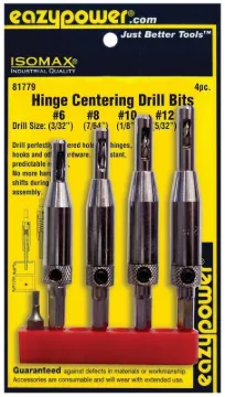 EAZYPOWER 81779 Hinge Bit Set, Self-Centering, 4 -Piece