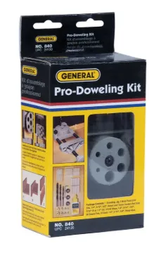 GENERAL 840 Pro Doweling Kit, 3/16 to 1/2 in Clamping, Aluminum