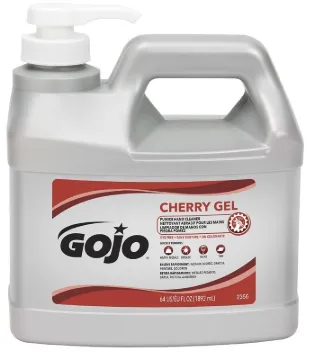 GOJO 2356-04 Hand Cleaner, Gel, Red, Cherry, 0.5 gal Package, Bottle