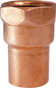 EPC 103R Series 10130138 Reducing Adapter, 1/2 x 1/4 in, Sweat x FIP, Copper