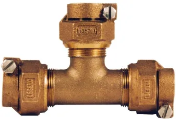 Legend T-4441NL 313-394NL Pipe Tee, 3/4 in, Pack Joint, Bronze, 100 psi Pressure