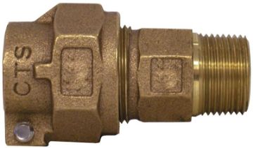 Legend T-4300NL 313-204NL Compression Coupler, 3/4 in, Compression x MNPT, No-Lead Bronze, 100 psi P