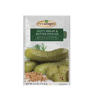 Mrs. Wages W659-J6425 Zesty Bread and Butter Pickle, 6.2 oz Package, Pouch