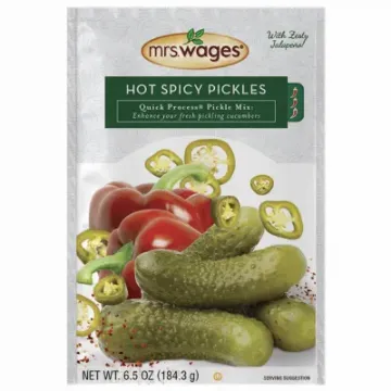 Mrs. Wages W655-J7425 Hot Spicy Pickle Mix, 6.5 oz Package, Pouch