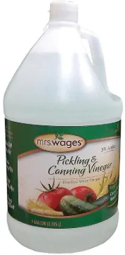 Mrs. Wages W654-B3425 Distilled Pickling and Canning Vinegar, 1 gal Can