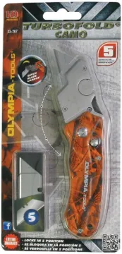 Olympia Tools 33-207 Utility Knife, Orange Handle