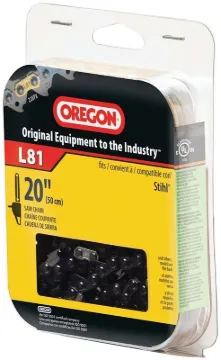 Oregon L81 Chainsaw Chain, 20 in L Bar, 0.63 Gauge, 0.325 in TPI/Pitch, 81 -Link