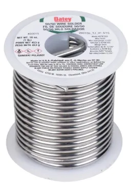 Oatey 20015 Leaded Solder, 1 lb Package, Solid, Silver, 361 to 421 deg F Melting Point