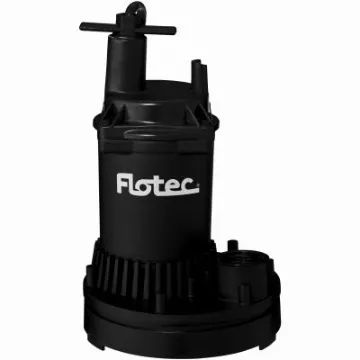 Flotec FP0S1250X-08 Utility Pump, 115 V, 0.166 hp, 1 in Outlet, 1200 gph, Thermoplastic