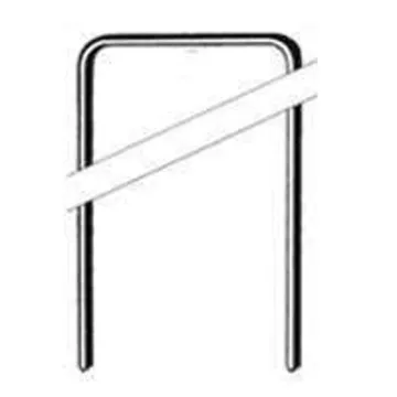 ProFIT 940041 Felt Staple, 3/8 in W Crown, 21 Gauge, Electro-Galvanized, 5000, Box