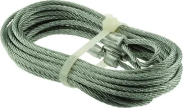 Prime-Line GD 52183 Aircraft Cable, 1/8 in Dia, 8 ft 6 in L, Carbon Steel, Galvanized, Pack