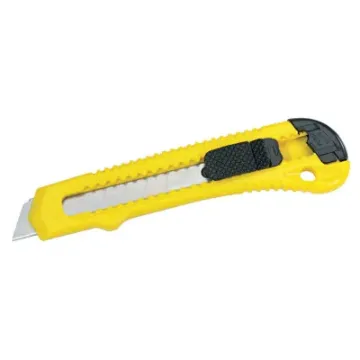 STANLEY Quick-Point 10-143P Utility Knife, Carbon Steel Blade, Contour-Grip Handle, Black/Yellow Han