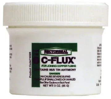 RECTORSEAL C-Flux 74026 Soft Soldering Flux, 3 oz Package, Carton, Paste, Gray
