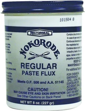 NOKORODE 14020 Regular Paste Flux, 8 oz Package, Paste, Tan