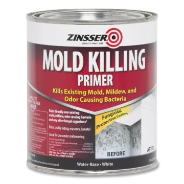 ZINSSER 276087 Mold Killing Primer, Flat, White, 1 qt, Can