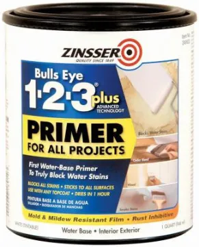 ZINSSER Bulls Eye 249933 Primer, White, 1 qt, Can