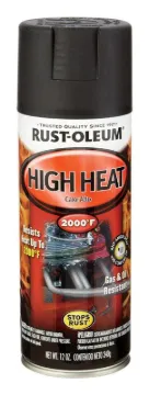RUST-OLEUM 248903 Automotive High Heat Spray Paint, Flat, Black, Aerosol Can