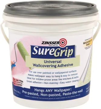 ZINSSER 2872 Wallcovering Adhesive Clear, Clear, 1 gal Package, Can