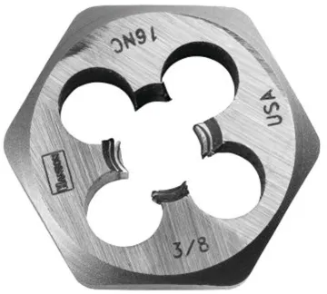 IRWIN 9434 Machine Screw Dies, 3/8-16 Thread, NC Thread, Right Hand Thread, HCS