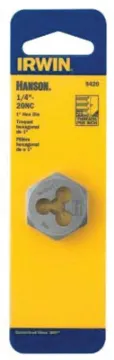 IRWIN 9427 Machine Screw Dies, 5/16-18 Thread, NC Thread, Right Hand Thread, HCS