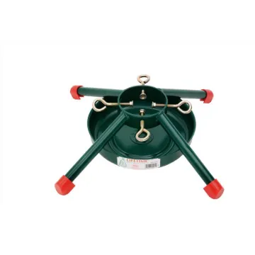 National Holidays 5244 Natural Tree Stand, Steel, Green, Powder-Coated