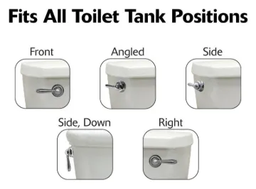 Korky 6051BP Handle and Lever, Plastic, For: American Standard, Kohler, Toto and Others Brands