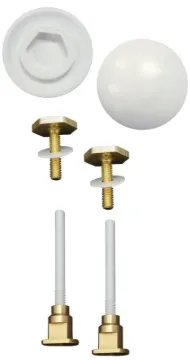 Keeney K835-171 EZ Install Cap and Bolt Set, White, Carded